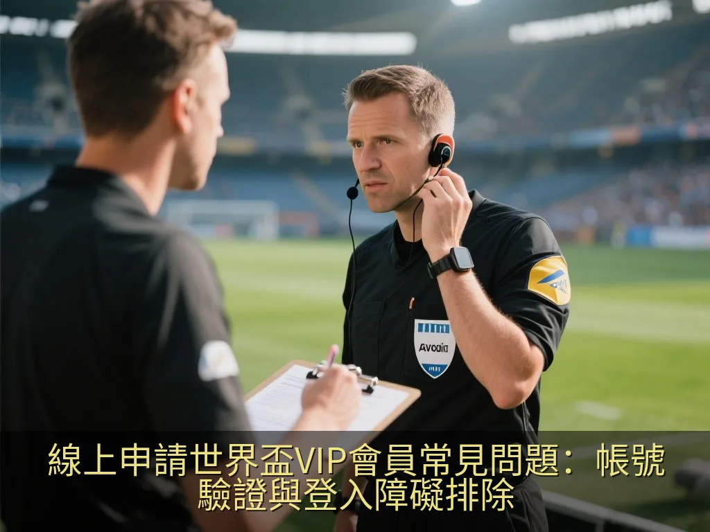 線上申請世界盃VIP會員常見問題：帳號驗證與登入障礙排除